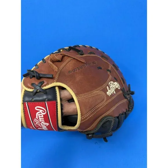 Rawlings Sandlot 1st Base Glove Pro Mitt Brown Black 12.5 in Baseball RHT SFM18 - Picture 6 of 8
